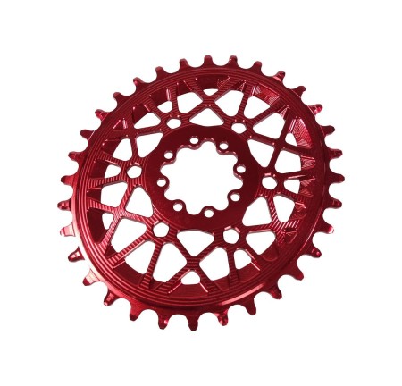 Zębatka Absoluteblack Oval Sram Direct Mount 8-Bolt, T-Type, czerwony, 32