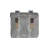 Torba na bagażnik BASIL ELEGANCE DOUBLE PANNIER BAG 40-49 Universal Bridge System, wodoodporna chateau taupe.webp