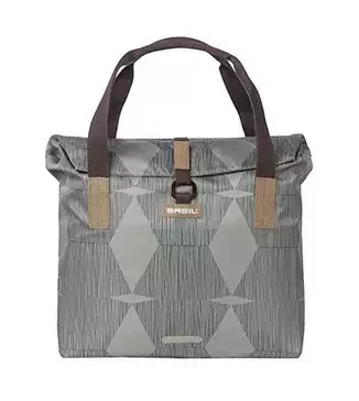 Torba na bagażnik BASIL ELEGANCE BICYCLE SHOPPER 20-26L Hook On System, wodoodporna chateau taupe (NEW).webp
