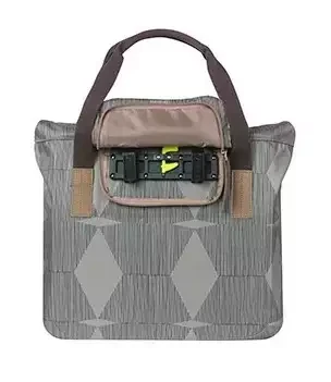 Torba na bagażnik BASIL ELEGANCE BICYCLE SHOPPER 20-26L Hook On System, wodoodporna chateau taupe (NEW).webp