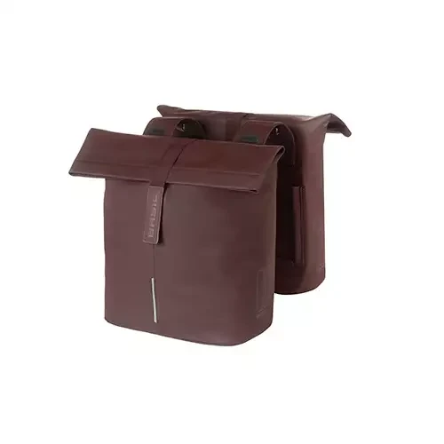 Przejdź do produktu Sakwa miejska podwójna BASIL CITY DOUBLE PANNIER BAG 28-32L, Universal Bridge System, roasted brown (NEW)