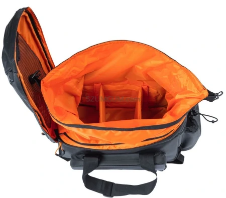 Torba na bagażnik BASIL MILES TARPAULIN TRUNKBAG XL PRO 9-36L, 100% wodoodporna black orange (bez płytki mocującej).webp
