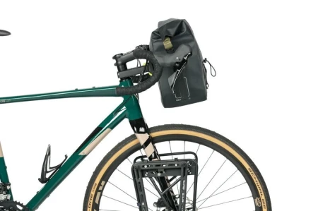 Torba na kierownicę BASIL NAVIGATOR STORM KF HANDLEBAR BAG 10-11L, wodoodporna, grey black (NEW) .webp