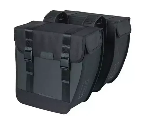 Przejdź do produktu Sakwa miejska podwójna BASIL TOUR XL WATERPROOF DOUBLE PANNIER BAG 35L, Universal Bridge System, wodoodporna black (NEW)