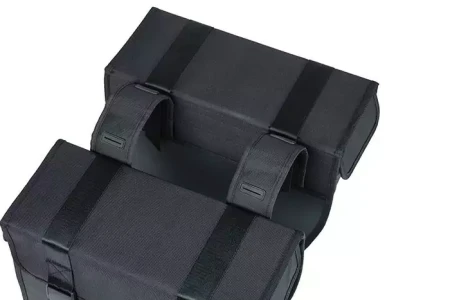 Sakwa miejska podwójna BASIL TOUR XL WATERPROOF DOUBLE PANNIER BAG 35L, Universal Bridge System, wodoodporna black (NEW).webp