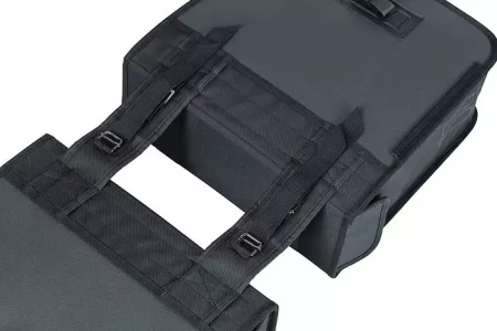 Sakwa miejska podwójna BASIL TOUR WATERPROOF DOUBLE PANNIER BAG 28L, Universal Bridge System, wodoodporna black (NEW).webp