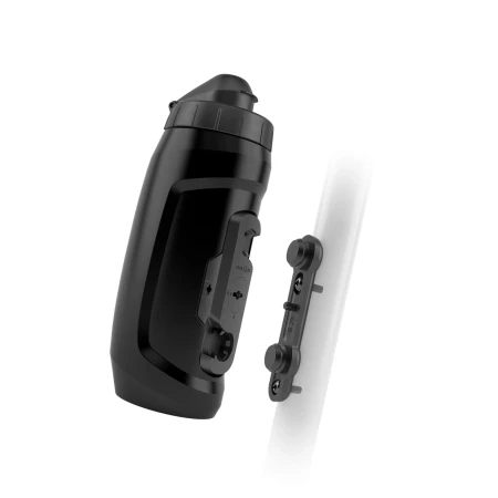 Bidon Fidlock Twist miękki 590 czarny nieprzeźroczysty + baza BIKE.webp