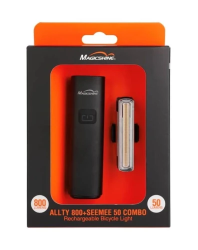 Przejdź do produktu Zestaw MAGICSHINE Lampka przednia ALLTY 800 + Lampka tylna SEEMEE 50 (NEW)
