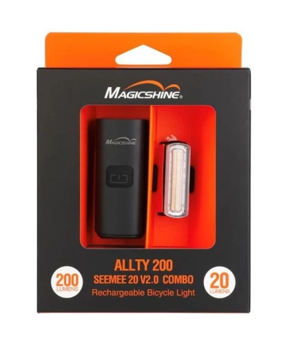 Przejdź do produktu Zestaw MAGICSHINE Lampka przednia ALLTY 200 + Lampka tylna SEEMEE 20 V2.0