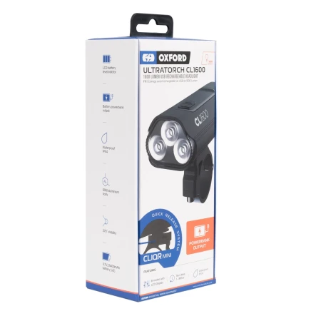 Lampa przód Oxford CL1600 1600lm USB.webp