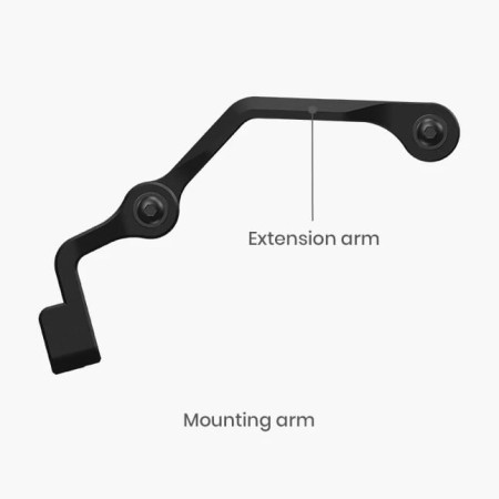 Uchwyt lampki przedniej MAGICSHINE FORKIX EXTENDABLE FRONT LIGHT GO PRO MOUNT, Mocowanie na koronie widelca (NEW)