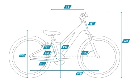 Geometria Rower Tabou Topshe 24 2.0 blue/white