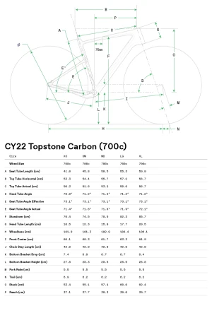 Geometria Rower Cannondale Topstone Carbon 4 SBK