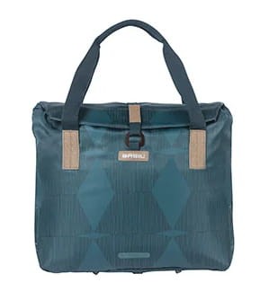 Torba na bagażnik BASIL ELEGANCE BICYCLE SHOPPER 20-26L Hook On System, wodoodporna estate blue (NEW) - rove.pl