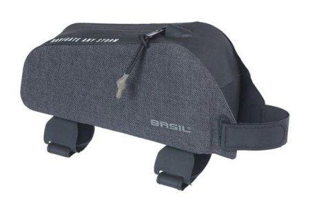 Torba na ramę BASIL NAVIGATOR STORM, Paski Velcro, 0,8L, Wodoodporna, Czarna
