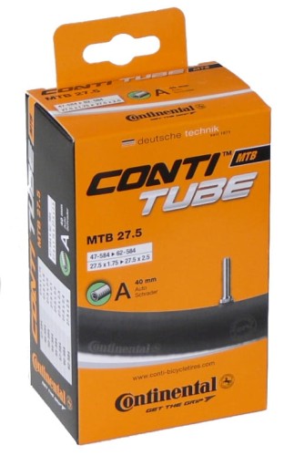 Przejdź do produktu Dętka Continental MTB 275 x 1.75-2.5 wentyl AV 40mm