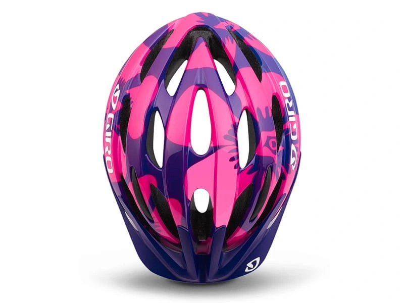 Kask dziecięcy Giro Raze berry blue flowers roz. 50-57 cm