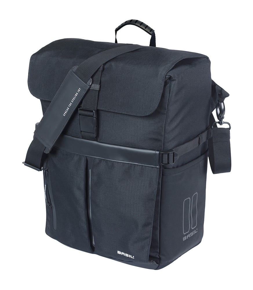 Torba BASIL MOVE COMMUTER BICYCLE BAG, MIK HOOKS, 15L, Wodoodporna, Black