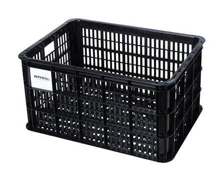 Kosz na kierownicę/bagażnik BASIL BICYCLE CRATE L, 40L, recycled synthetic, black (NEW)