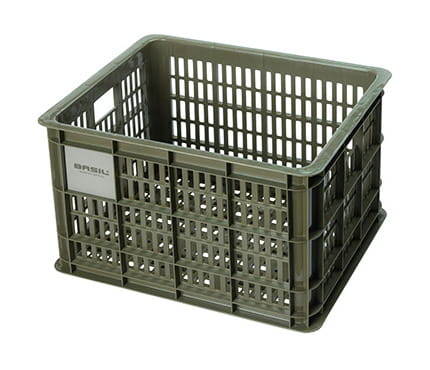 Kosz na kierownicę/bagażnik BASIL BICYCLE CRATE M, 29.5L, recycled synthetic, moss green (NEW)