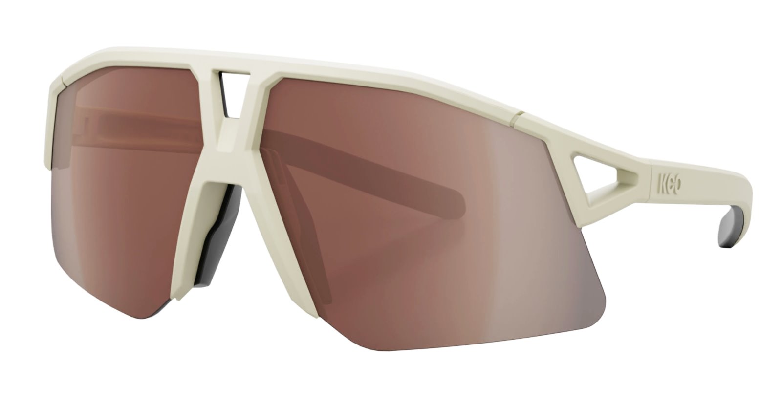 Okulary Koo Hype Almond White, Matt Brown Lenses