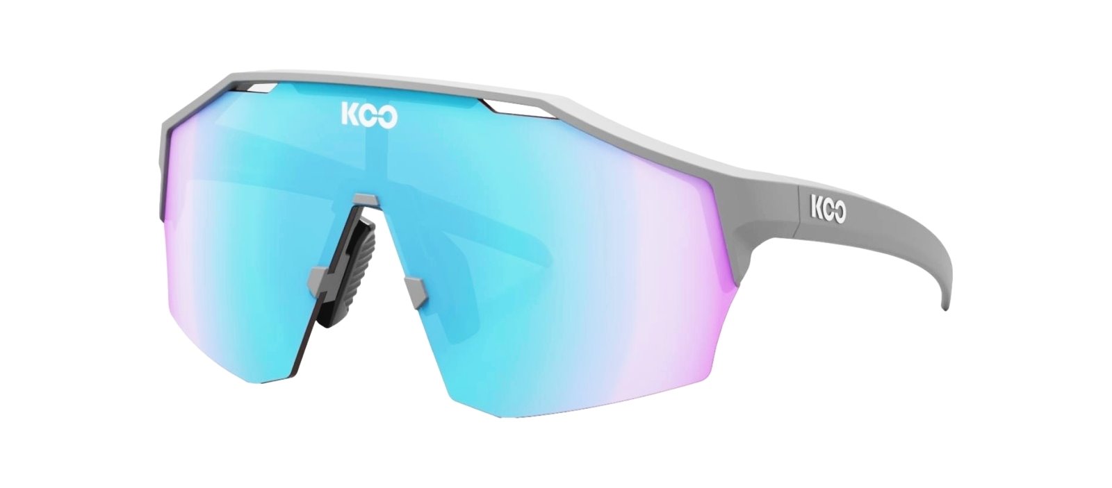 Okulary Koo Alibi Grey Matt, Turquoise Mirror Lenses, Regular