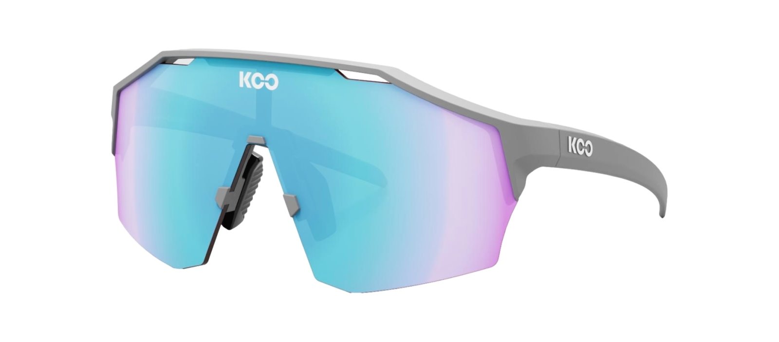 Okulary Koo Alibi Grey Matt, Turquoise Mirror Lenses, Large