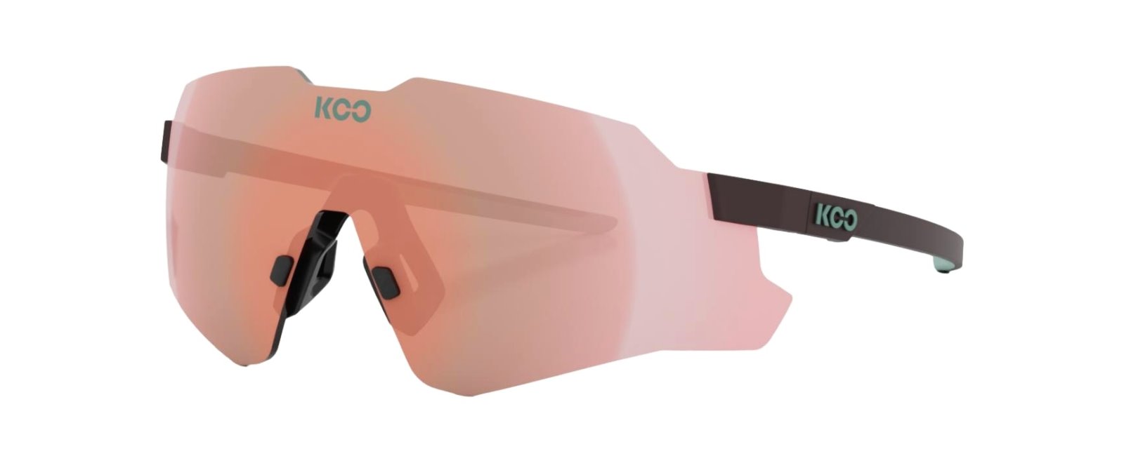 Okulary Koo Nebula Chocolate Matt Rose Gold Mirror Lenses
