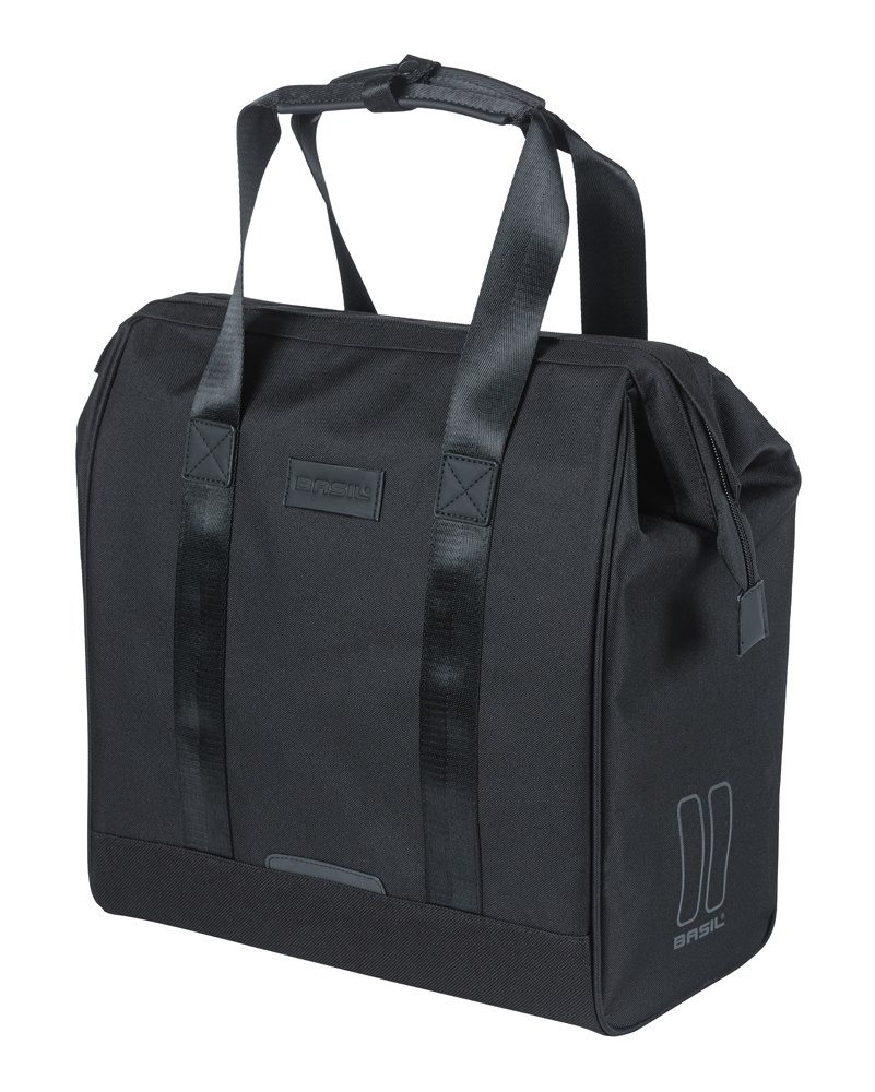 Sakwa pojedyncza BASIL GRAND BICYCLE SHOPPER 23L, MIK Hooks System, black (NEW 2026)