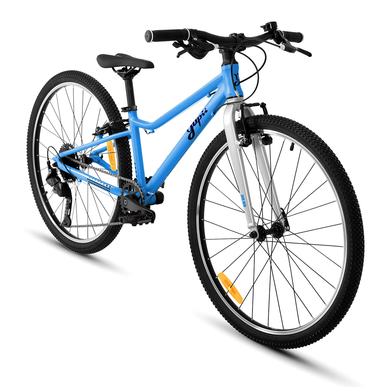 Rower młodzieżowy Yupii 26″ niebieski ujęcie boczne