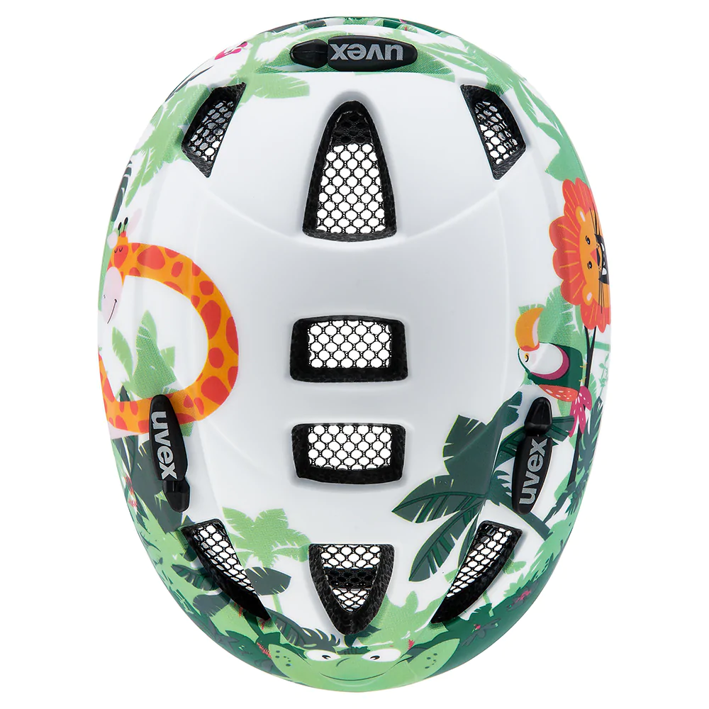 Kask rowerowy dziecięcy UVEX Kid 2 CC Safari Matt góra