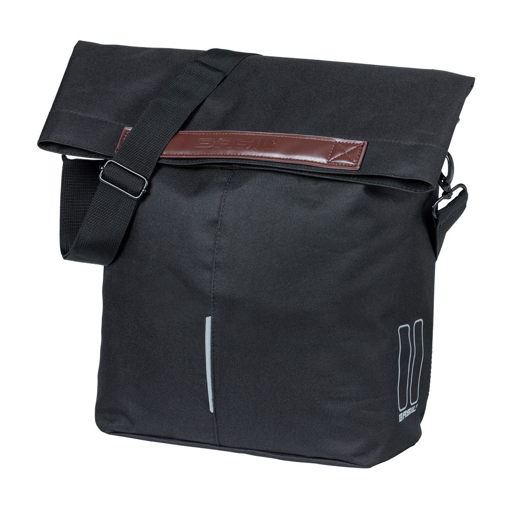 Sakwa pojedyncza BASIL CITY SHOPPER 14-16L, MIK Hooks, black (NEW 2026)