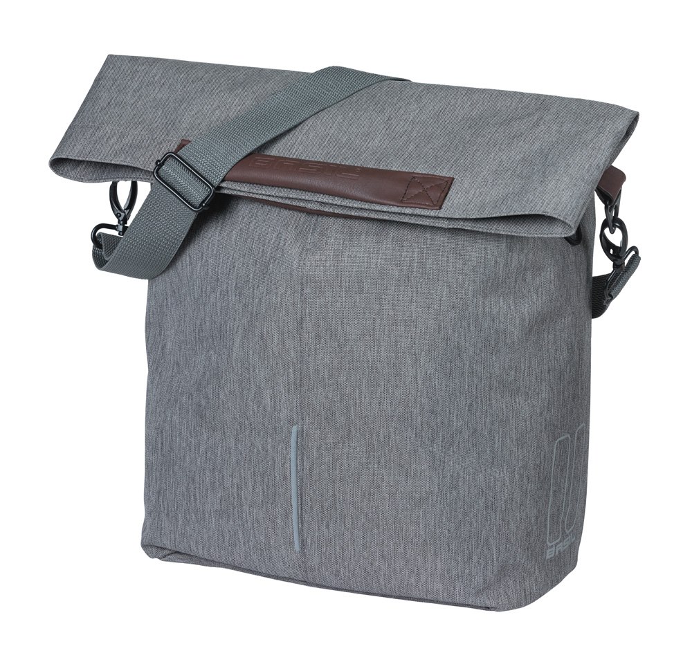 Sakwa pojedyncza BASIL CITY SHOPPER 14-16L, MIK Hooks, grey melee (NEW 2026)