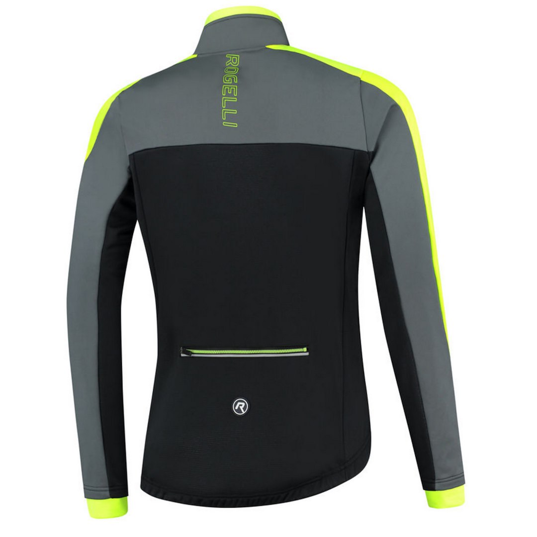 Rogelli bluza FREEZE czarno szaro żółta L - rove.pl