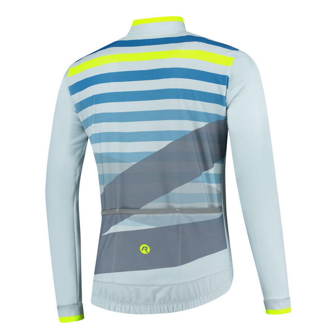 Rogelli bluza STRIPE szaro zielono żółta M - rove.pl