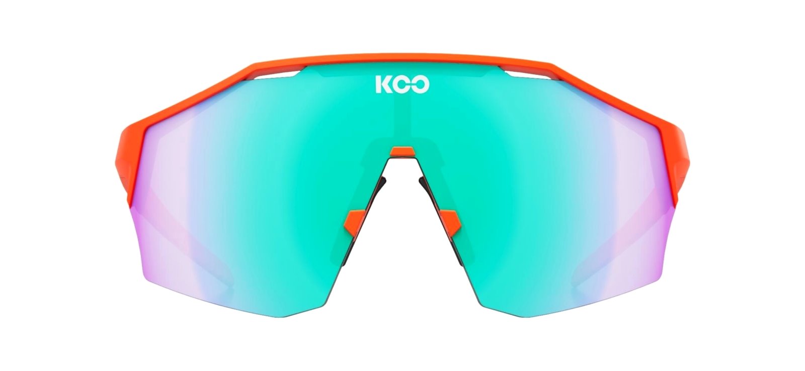 Okulary Koo Alibi Orange Matt, Green Mirror Lenses, Large - rove.pl