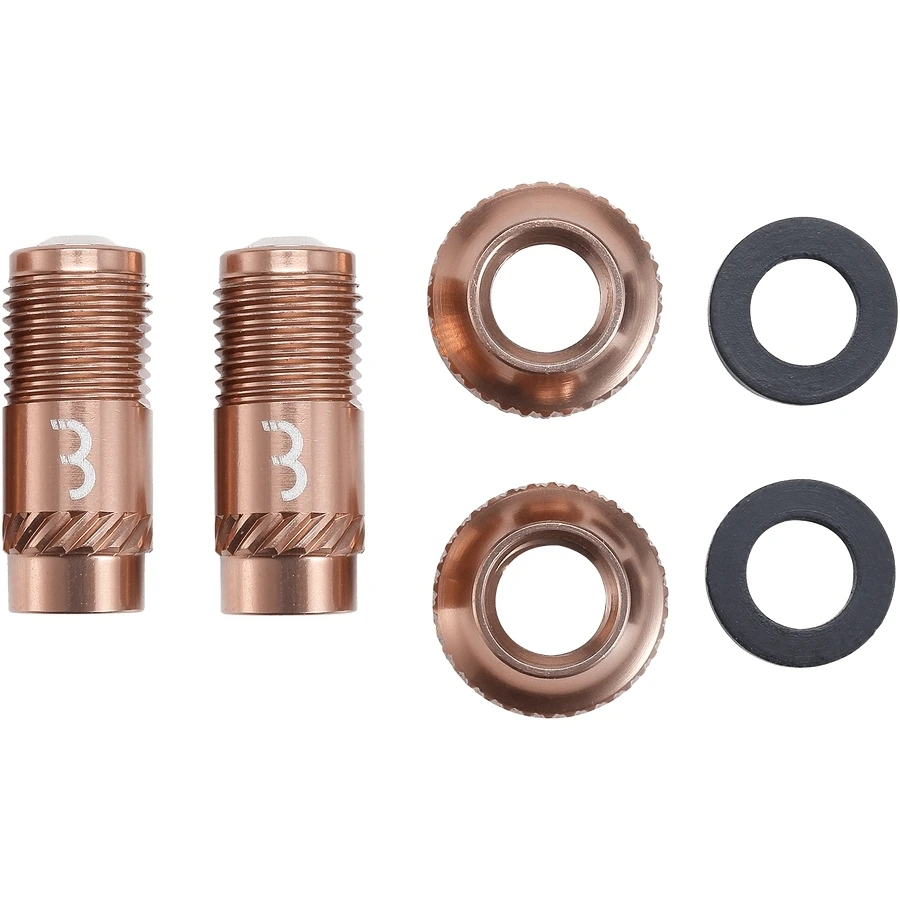 Zawór wentyla BBB CoreCap 2 szt.copper