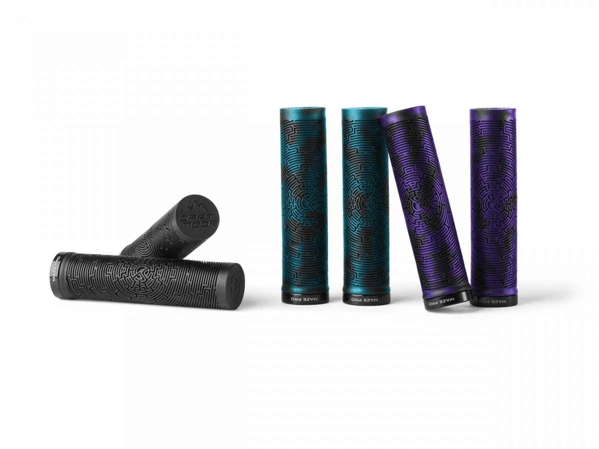 Chwyty kierownicy Maze Pro 133mm, teal green/czar.