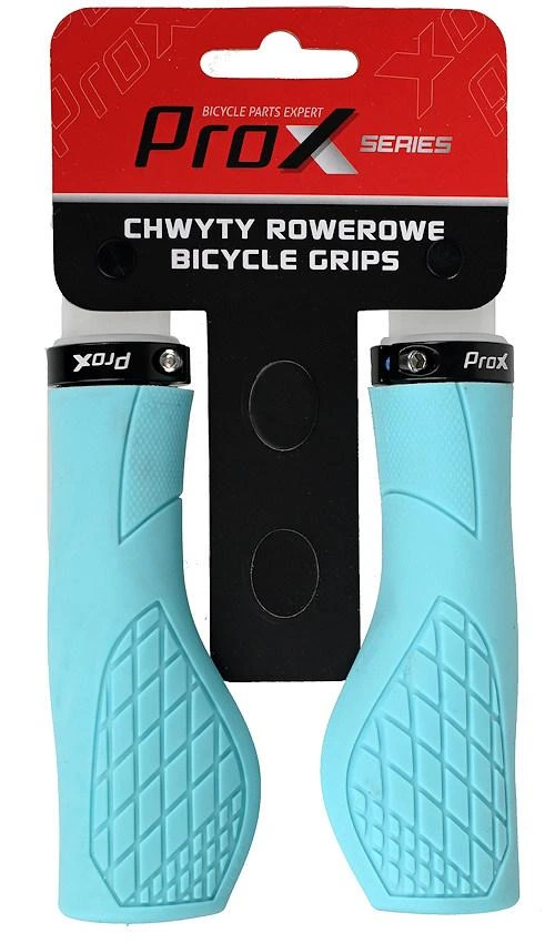Chwyty Prox GP-35 Ergo 130mm skręcane cyjan