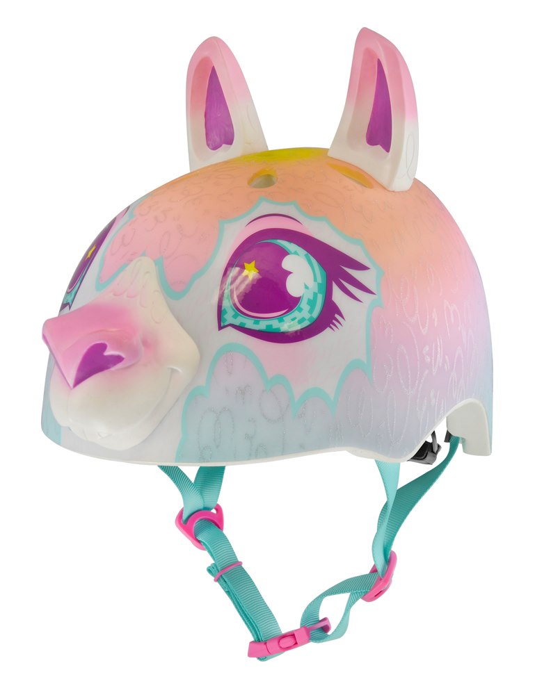 Kask dziecięcy juniorski RASKULLZ DOLLY RAINBOW multicolor roz. S CHILD FS 5+ (50-54 cm) (NEW 2026)