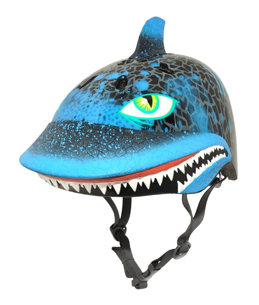 Kask dziecięcy juniorski RASKULLZ SHARK ATTAX black roz. S CHILD FS 5+ (50-54 cm) (NEW 2026)