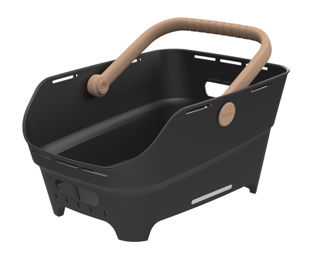 Kosz tylny na bagażnik BASIL CENTO NEO rear bicycle basket, 21L MultiSystem NX, black (NEW 2026)