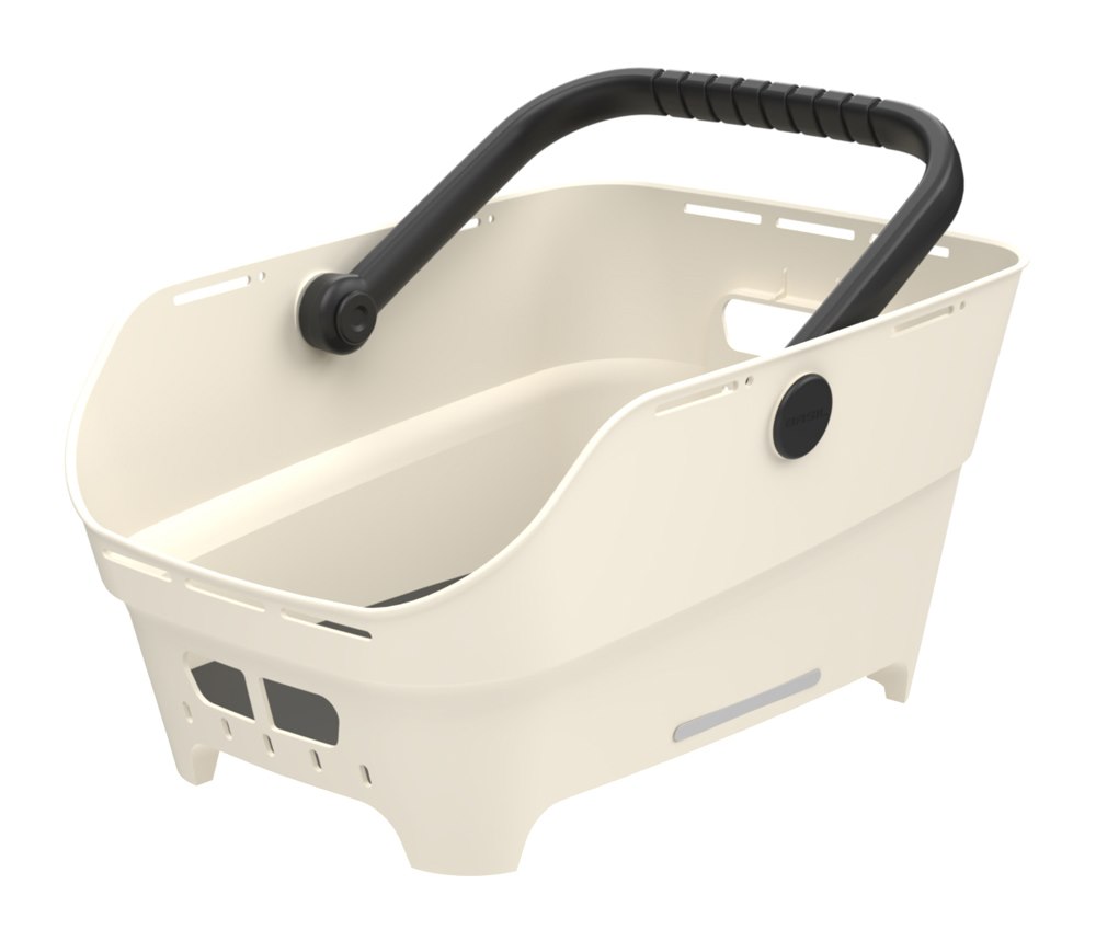 Kosz tylny na bagażnik BASIL CENTO NEO rear bicycle basket, 21L MultiSystem NX, off-white (NEW 2026)