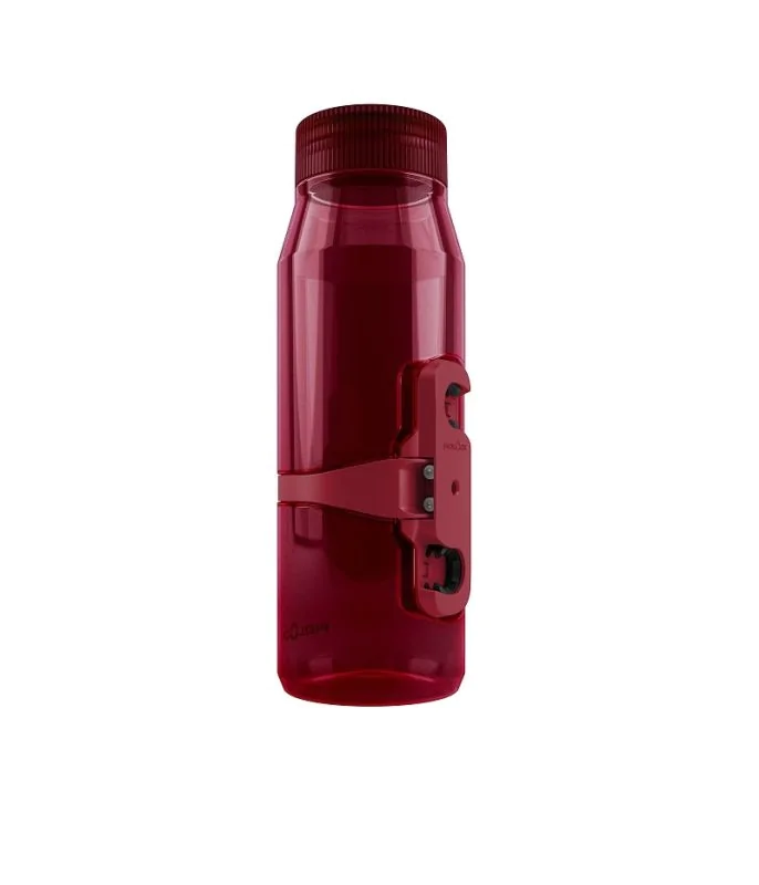 Bidon Fidlock Twist 700 Life clear/dark red + baza Bike