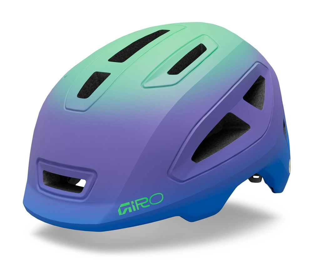 Kask dziecięcy Giro Scamp MIPS II matte blue/green 49-53