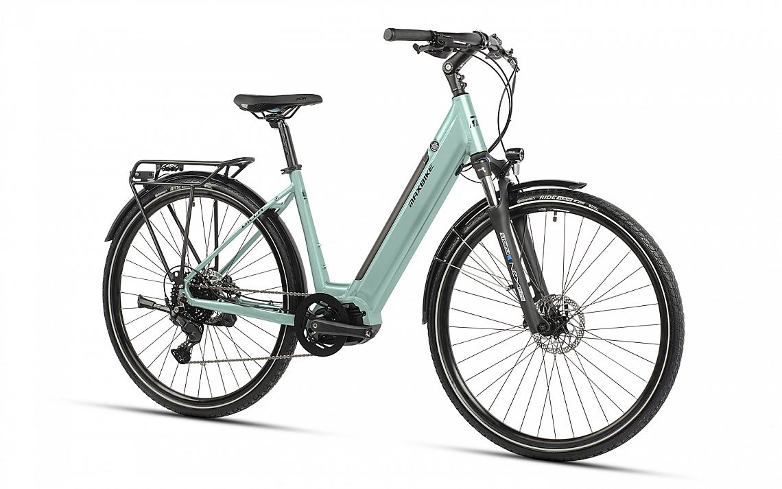 Rower elektryczny MAXBIKE Villa 28" Silver Ether
