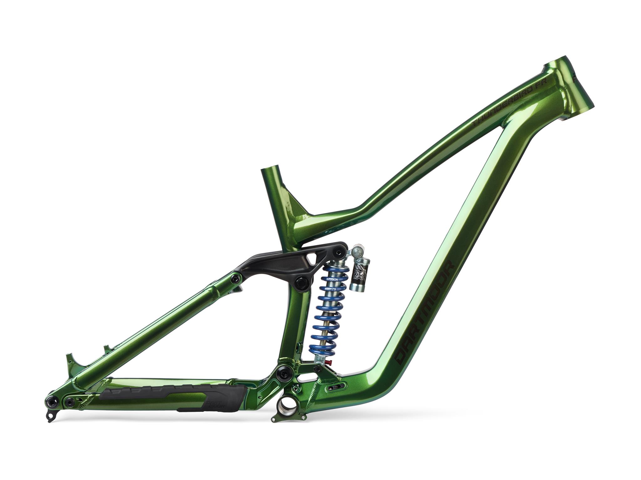 Rama Thunderbird FR, bez dampera, pod damper 225x75mm, Dragon Green połysk, Small