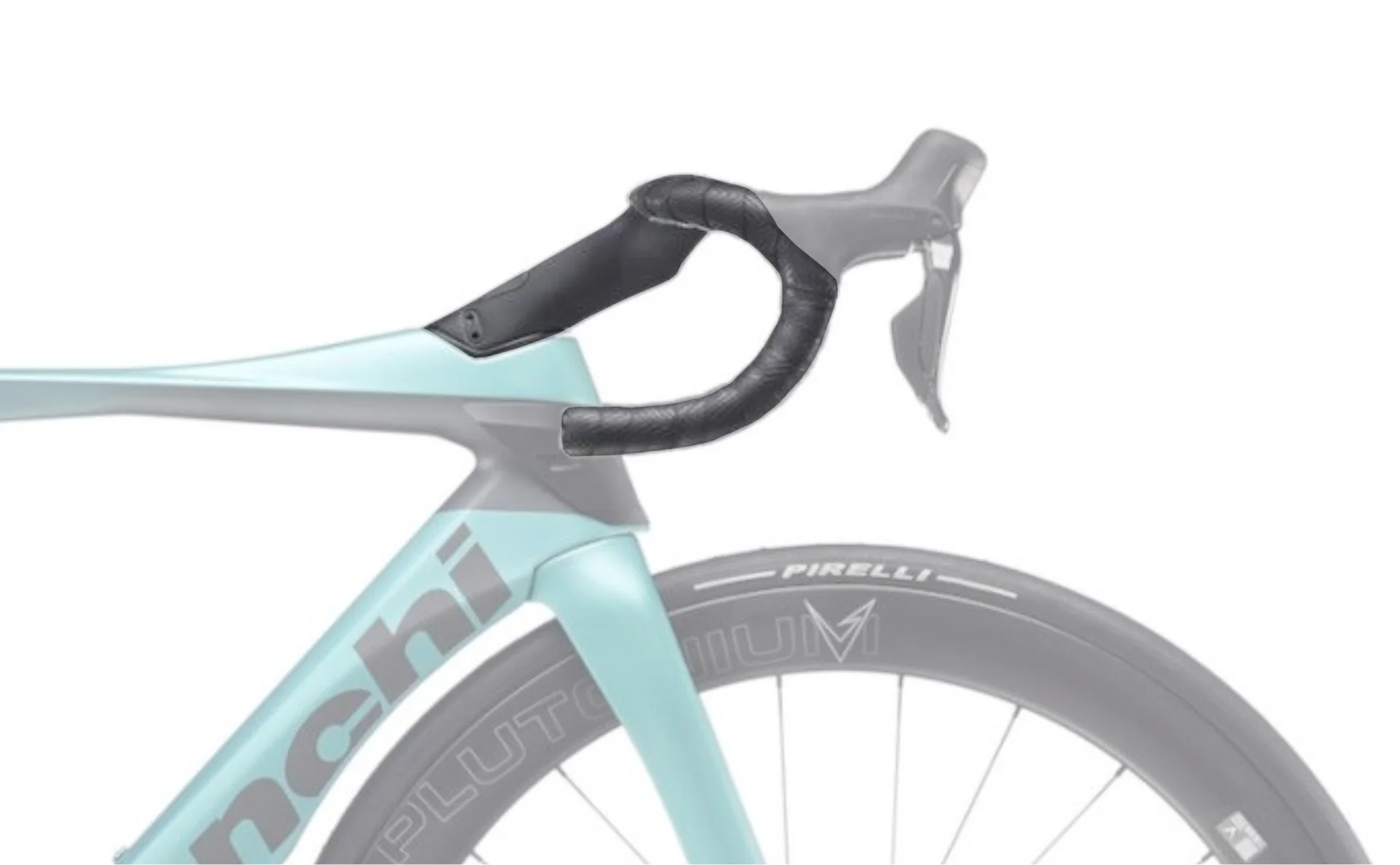 Kokpit kierownica zintegrowana Bianchi Oltre Comp Di2 100x420 mm z adapterem