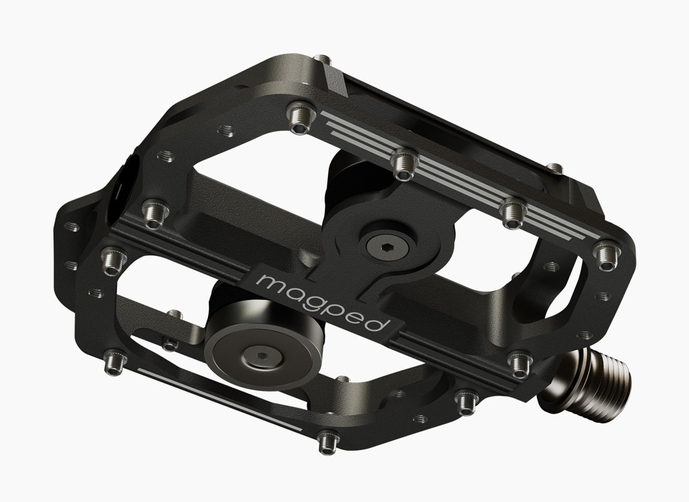 Pedały MAGPED ENDURO2 150NM (Enduro, Downhill, MTB), Magnetyczne z blokami, Siła magnesu 150Nm dla rowerzystów <80kg, Czarne, Waga 447g (NEW) - rove.pl