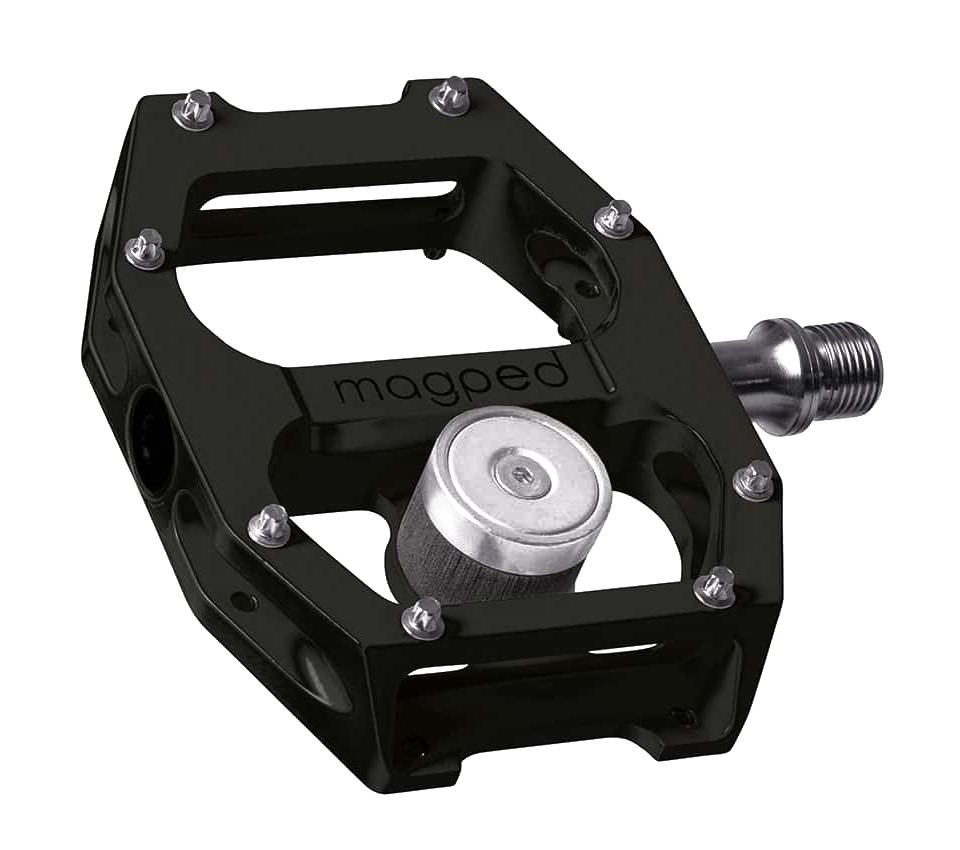 Pedały MAGPED ULTRA2 150NM (Gravel, Trekking, MTB), Magnetyczne z blokami, Siła magnesu 150Nm dla rowerzystów <80kg, Black, Waga 320g (NEW)